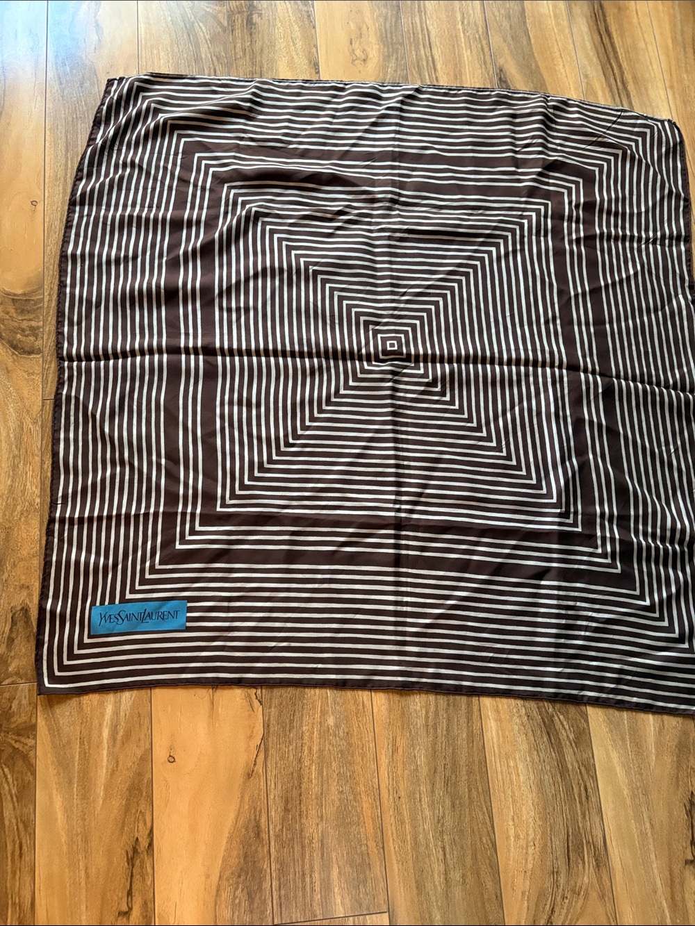 Yves Saint Laurent 100% silk scarf